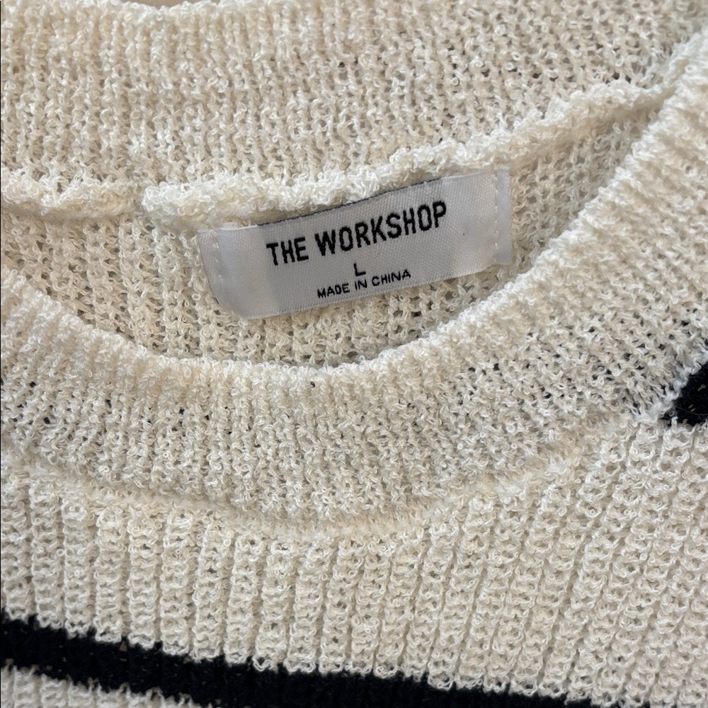 Workshop Republic Clothing Black and White Knit Sweater - Picture 2 of 4